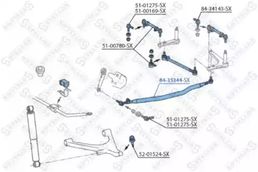 Рулевая тяга STELLOX 84-35344-SX