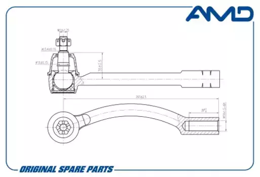 Рулевой наконечник AMD AMD.TE197