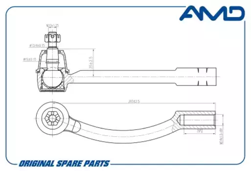 Рулевой наконечник AMD AMD.TE198