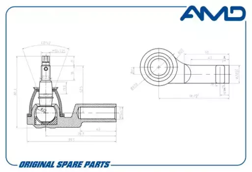 Рулевой наконечник AMD AMD.TE357R