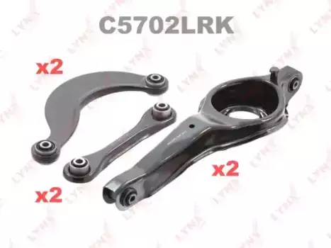 Рычаг подвески LYNXAUTO C5702LRK задняя ось Ford Focus I/II, Mazda 3 all 98>