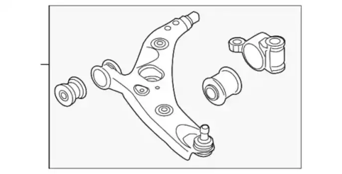 Рычаг подвески MAZDA B60S34350G