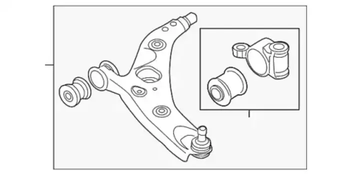 Рычаг подвески MAZDA KB7W34300H