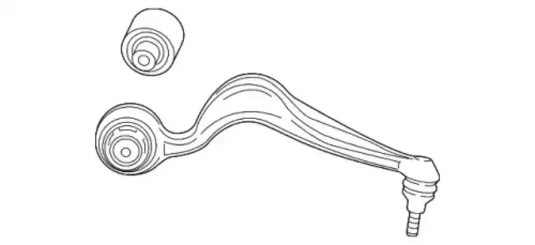 Рычаг подвески MB 217 330 52 00 спереди справа нижний