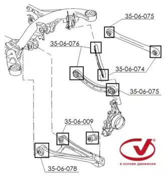 Рычаг подвески VTULKA 35-06-076