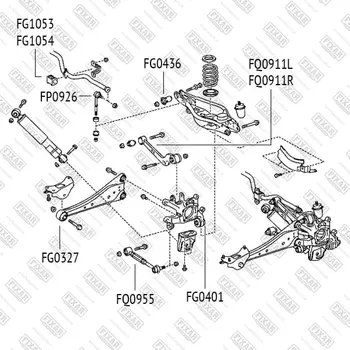 рычаг задней подвески правый!\ Toyota RAV4 05>