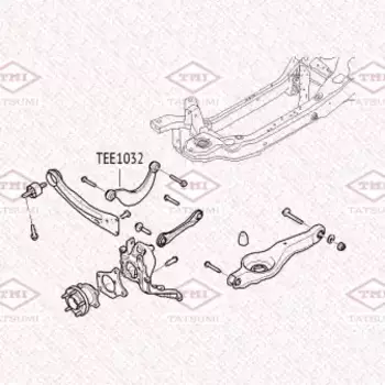 Рычаг подвески TATSUMI TEE1032 задняя ось верхний Ford Focus/C-Max 98>
