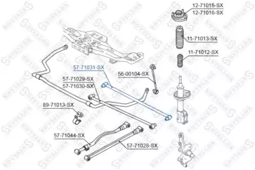 рычаг задней подвески задний!\ Mazda 323 1.3-1.8/323F 1.5/1.8 94-98