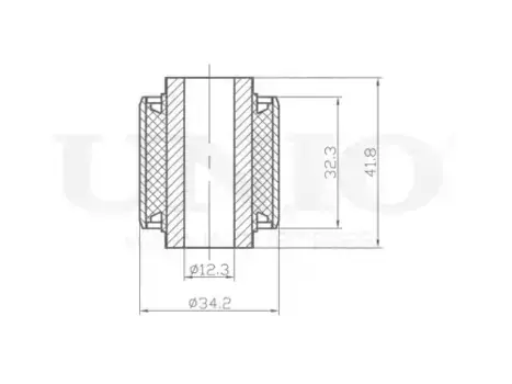 С/блок внешний заднего поперечного рычага RMP-20396 UNIO