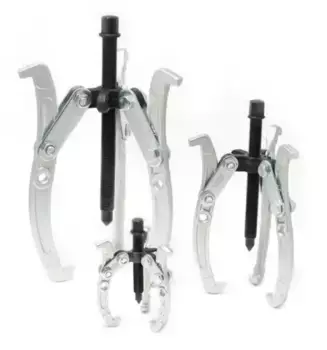 съемник! двух-трехзахватный перест. 4'' (D захвата-100мм, дл. лап-100мм,лапы S-образные)\ RF-6590604 ROCK FORCE