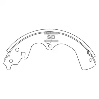 Тормозные колодки барабанные HI-Q SA018