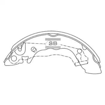 Тормозные колодки барабанные HI-Q SA046
