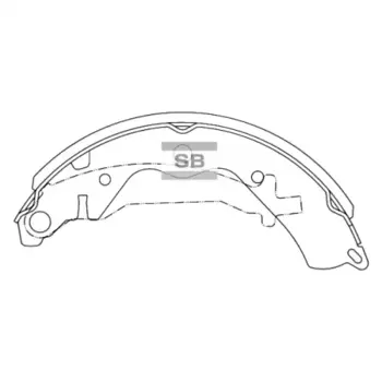 Тормозные колодки барабанные HI-Q SA059
