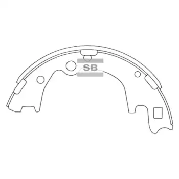 Тормозные колодки барабанные HI-Q SA100
