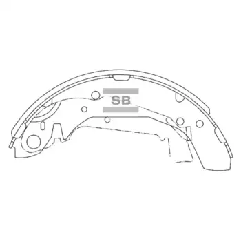 Тормозные колодки барабанные HI-Q SA111