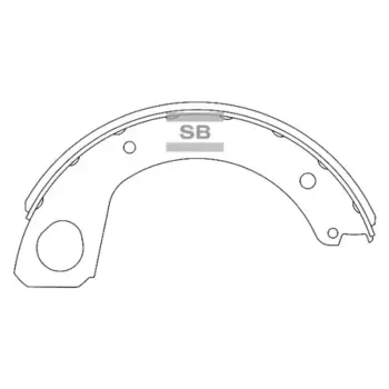 Тормозные колодки барабанные HI-Q SA122