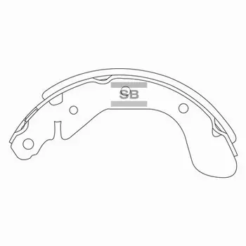 Тормозные колодки барабанные HI-Q SA129