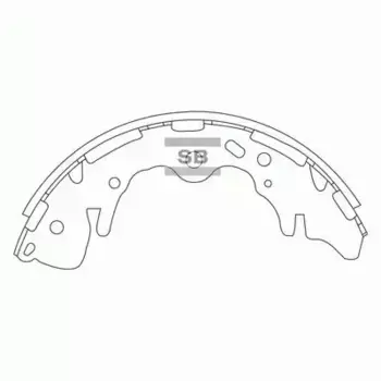 Тормозные колодки барабанные HI-Q SA130