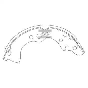 Тормозные колодки барабанные HI-Q SA131