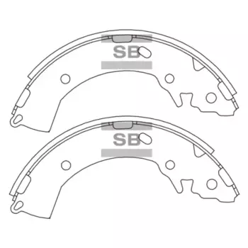 Тормозные колодки барабанные HI-Q SA133