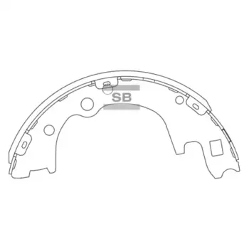 Тормозные колодки барабанные HI-Q SA135