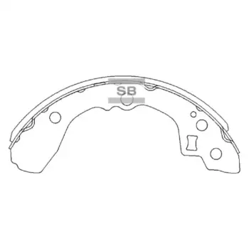 Тормозные колодки барабанные HI-Q SA137