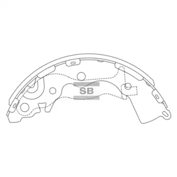 Тормозные колодки барабанные HI-Q SA153