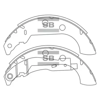 Тормозные колодки барабанные HI-Q SA158