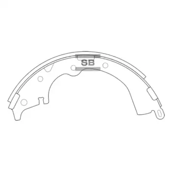 Тормозные колодки барабанные HI-Q SA166A