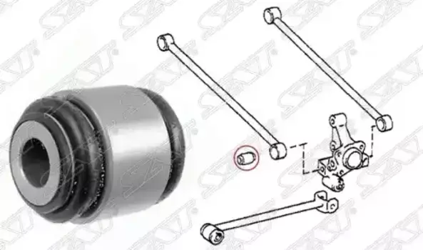 сайлентблок цапфы задн. подвески!\Toyota Camry 90-98 ST-42210-14010 SAT