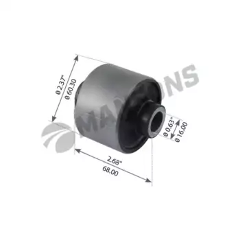 сайлентблок кабины! (рм) 60,3x16x68мм\ RVI Premium