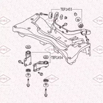 сайлентблок опоры задн. дифференциала!\ MITSUBISHI Airtrek/Outlander 02>