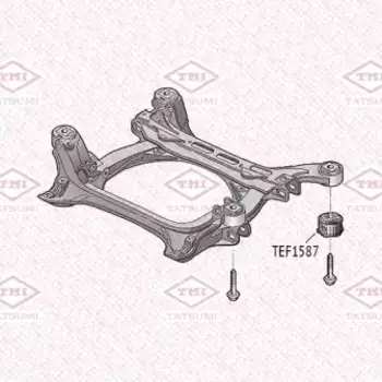 сайлентблок перед. подрамника!\ AUDI Q7 06> TEF1587 TATSUMI