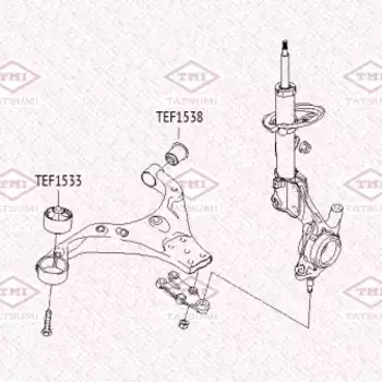 сайлентблок перед. рычага задний!\ HYUNDAI Tucson >10