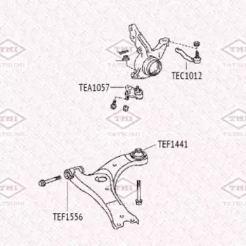 сайлентблок перед. рычага задний!\ TOYOTA Avensis >08 TEF1441 TATSUMI