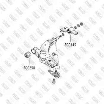 сайлентблок переднего рычага!\ KIA Spectra 04>