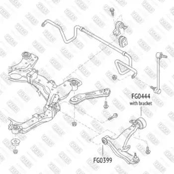 сайлентблок переднего рычага!\ Nissan Murano 02>
