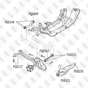 сайлентблок подвески!\ Ford Focus 04> FG0130 FIXAR