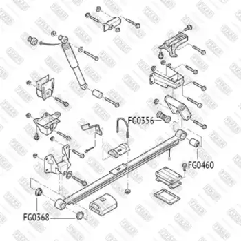 сайлентблок подвески!\ Ford Transit 06> FG0460 FIXAR