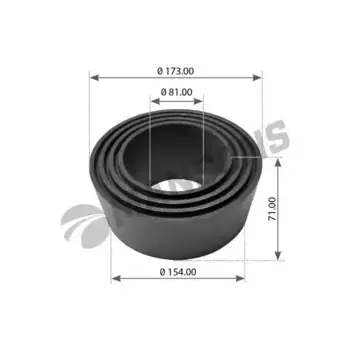 сайлентблок подвески !(мр) балансира D81xD173x71mm \Volvo FM/FH12/16 900.337 MANSONS