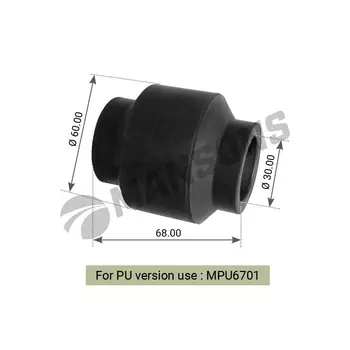 сайлентблок реактивной тяги! (рм) 30x60x68\ BPW