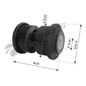 сайлентблок рессоры !(мр)D18xD56x96mm \MB Atego 712-1724 700205 MANSONS