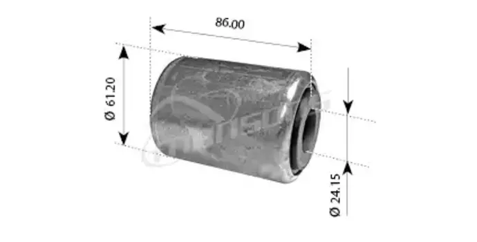 сайлентблок рессоры! (мр) передней \DAF