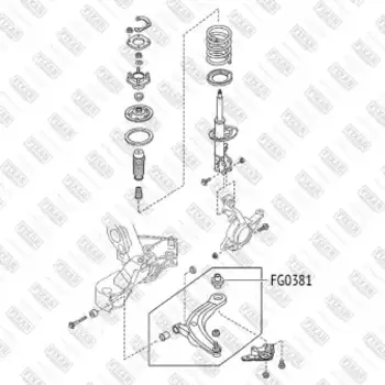 сайлентблок рычага!\ Mazda MPV 99>