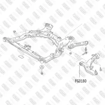 сайлентблок рычага!\ Nissan Murano 07> FG0180 FIXAR