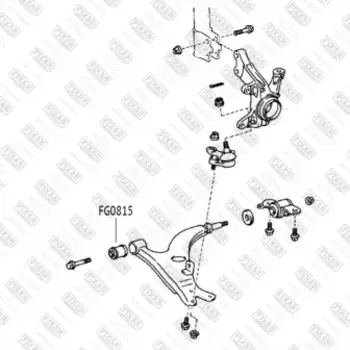 сайлентблок рычага нижнего передний!\ Toyota RAV4 95>