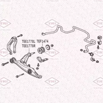 сайлентблок рычага нижнего задний!\ Honda Civic/CR-V 95>