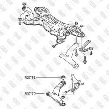 сайлентблок рычага нижнего задний!\ Mitsubishi Grandis 04>