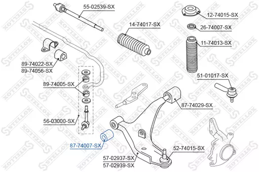 сайлентблок рычага пер.!\Nissan Primera 90-98/Maxima 94-99