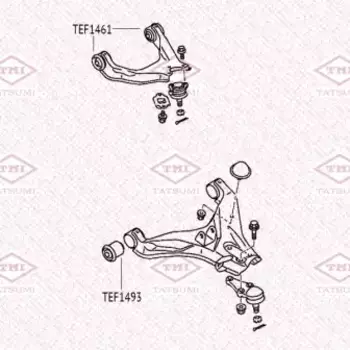 сайлентблок рычага переднего задний!\ Mitsubishi Pajero/Montero Sport 08> TEF1493 TATSUMI